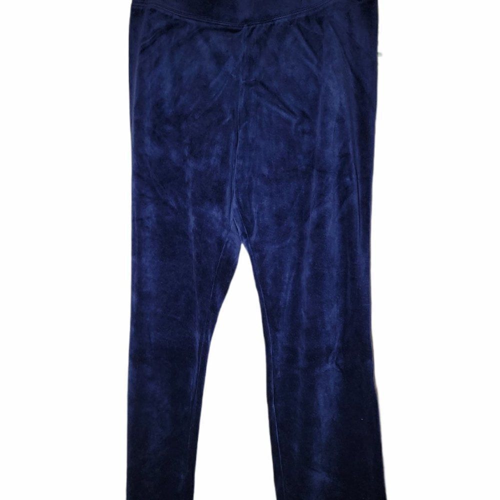 Karen Scott Womens Navy Blue Straight Pant Sz PL